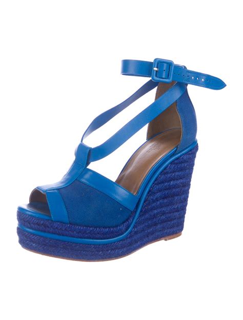 hermes platform wedge sandals